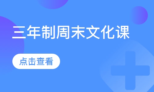 三年制周末文化课